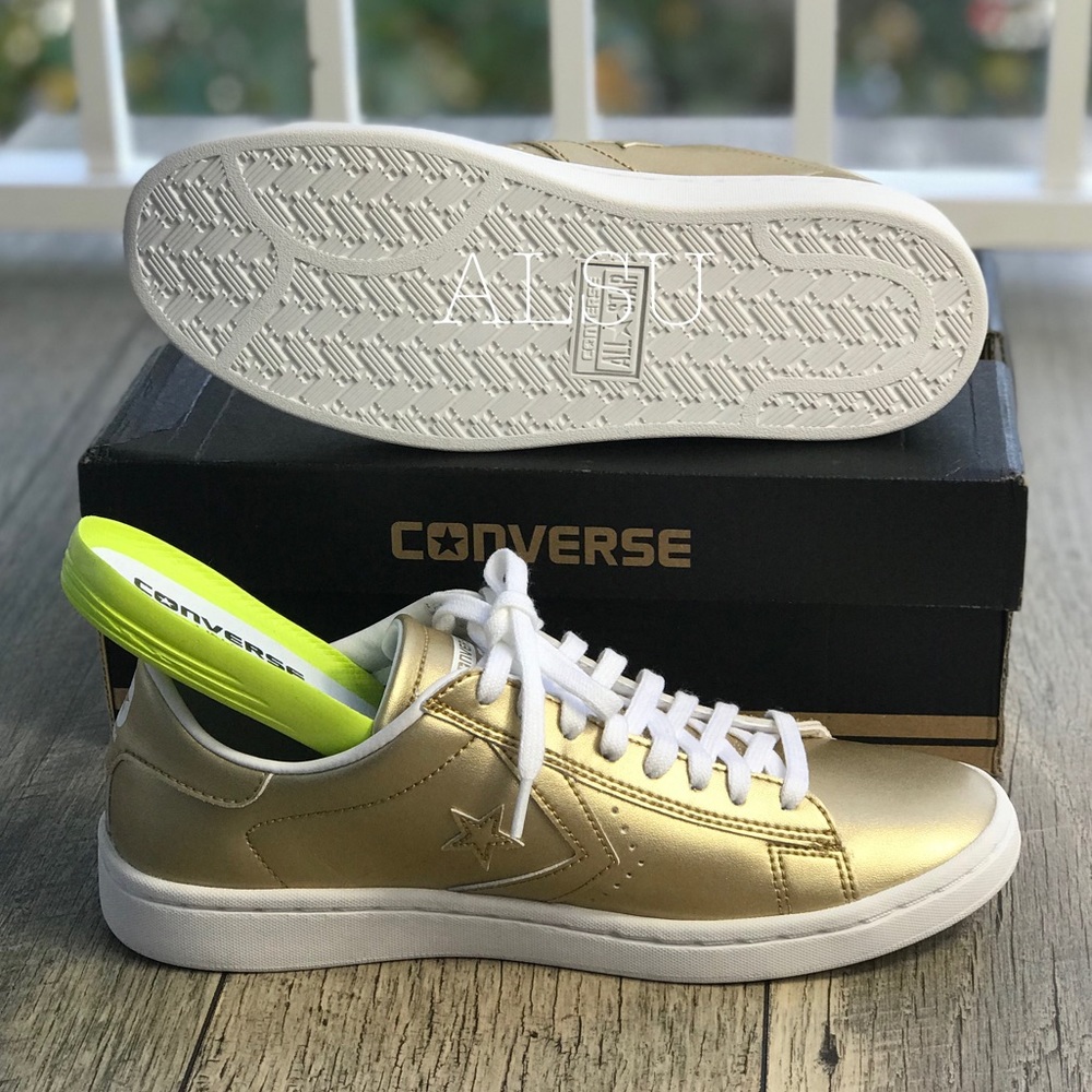 NWT Converse PL LP OX Light Gold W AUTHENTIC - Picture 6 of 8